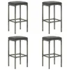 The Living Store 5-tlg. Gartenbar-Set mit Kissen Poly Produktbild-Vorschau 8