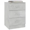 The Living Store Nachttisch Betongrau 38x35x56 cm Produktbild-Vorschau 3