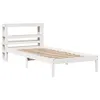 Massivholzbett ohne Matratze Weiß 75x190 cm Kiefernholz Produktbild-Vorschau 1