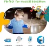 Trommel für Kinder blau/weiss – Holz, 20 cm, mit Sticks & Produktbild-Vorschau 3