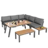 MERAX Gartenlounge-Set, Sitzgruppe Gartenmöbel Set mit Produktbild-Vorschau 14