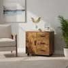 Relaxdays Rollcontainer, 3 Schubladen, 2 Türfächer, HxBxT: Produktbild-Vorschau 3