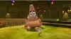 A scene from the video game Spongebob: Battle for Bikini Bottom Rehydrated, featuring a giant robot Patrick Star and a smaller character. Produktbild-Vorschau