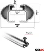 Barres de toit transversales Alu pour Citroen C3 I Voir les images du produit 3