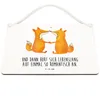 Mr. & Mrs. Panda Schild Füchse Liebe DIN A5 - Weiß - Produktbild-Vorschau 2