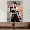 Street Art Muhammad Boxen Leinwandbild Wandbild Kunstdruck Produktbild-Vorschau 3