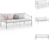 vidaXL Schlafsofa Bettgestell Grau Metall 90x200 cm -  Produktbild-Vorschau 1