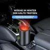 A car's interior center console with a portable car heater. Produktbild-Vorschau