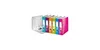 A row of colorful lever arch files on a white background. Náhled obrázku produktu
