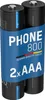 ANSMANN Batterie de téléphone AAA 800mAh 1,2V, 2 pièces, Voir les images du produit 1