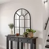HOMCOM 91 x 60 cm Wandspiegel Bogenfenster-Spiegel Produktbild-Vorschau 2