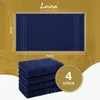 Lavea® 4er Set Handtücher 50x100 cm - Elena, 100% Produktbild-Vorschau 7