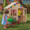 TP Toys Holz-Spielhaus REFUGE Braun mit Boden und Produktbild-Vorschau 2