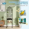 PawHut Cage à oiseaux sur pied, volière sur roulettes avec Voir les images du produit 7
