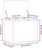 vidaXL Boîte de rangement Chêne Artisan 60 x 42 x 46 cm Voir les images du produit 8