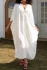 Solidchoice - Kimono blanco con detalles transparentes en Vista previa de la imagen del producto 3