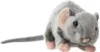 Uni-Toys Kuscheltier Maus liegend 17 cm (30 cm mit Schwanz) Produktbild-Vorschau 3