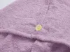 Szybkoschnący turban do włosów frotte jasnofioletowy, 100% Podgląd zdjęcia produktu 3