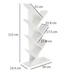 Bücherregal Baumform - 112 cm Höhe - stabil - Organizer - Produktbild-Vorschau 3