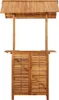 vidaXL Vonkajší barový stôl so strechou 113x106x217 cm Náhľad obrázku produktu 4
