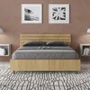ITYHOME - Bett mit Bettkasten 140x190 schräges Kopfteil mit Produktbild-Vorschau 4