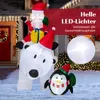 COSTWAY 210cm Aufblasbarer Weihnachtsmann Eisbär mit Produktbild-Vorschau 5