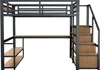 Łóżko na poddaszu Merax Entagenbett 140x200cm, łóżko na Podgląd zdjęcia produktu 9