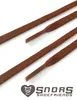 SNORS gewachste Schnürsenkel flach - BRAUN - 6-7mm - 130cm Produktbild-Vorschau 2