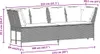 vidaXL Gartensofa mit Kissen Grau Poly Rattan Produktbild-Vorschau 8