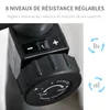 HOMCOM Vélo d'appartement semi-allongé vélo couché Voir les images du produit 8