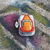 Blechspielzeug - Rennwagen - Space Invader - orange weiß - Produktbild-Vorschau 10
