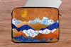 Pouzdro na notebook 14 palců Delft Blue - Zlatá - Vzory Náhled obrázku produktu 5