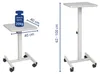 MAUL Stehtisch höhenverstellbar Standfuß Rollen 40.6 x 41.4 Produktbild-Vorschau 2