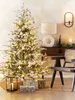BELIANI Weihnachtsbaum künstlich 210 cm Weiß Schneebedeckt Produktbild-Vorschau 4