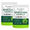 Spirulina Chlorella Kapseln 3100mg Algen Nahrungsergänzung Produktbild-Vorschau 1