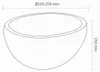 Differnz Waschbecken Bali Ø23-25 cm - Naturstein Produktbild-Vorschau 3