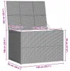 vidaXL Coffre de jardin brun 150x100x100 cm Poly rotin Voir les images du produit 13