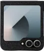A close-up view of a black smartphone case with a textured finish, featuring a screen with a geometric pattern and two camera lenses at the bottom. Náhled obrázku produktu