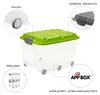 Rotho 2er Set Aufbewahrungsbox mit Rollen 57L Roller 6 - Produktbild-Vorschau 2
