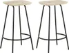 Möbel Barhocker 2 Stk. Mango Massivholz - Barhocker 320647 Produktbild-Vorschau 1