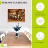 ARTland Glasbild Werkstatt mit Traktor und Motorrad Größe: Produktbild-Vorschau 3