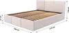 Muralo POLSTERBETT für Schlafzimmer Polsterbett mit Produktbild-Vorschau 2