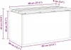 vidaXL Gartenbank Schwarz 80 x 40 x 43 cm Produktbild-Vorschau 8