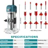 Fraiseuse électrique 800W, fraiseuse à 6 positions, Voir les images du produit 17