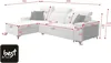 Praktisches Ecksofa Benny I mit Schlaffunktion und Produktbild-Vorschau 2