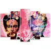 5-teiliges leinwandbild frida kahlo 100x70 cm Feeby rosa Produktbild-Vorschau 2