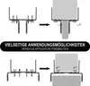 com-four® 4x Blumenkastenhalter für Balkon-Brüstungen und Produktbild-Vorschau 3