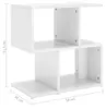 vidaXL Nočný stolík s vysokým leskom biely 50x30x51,5 cm Náhľad obrázku produktu 7