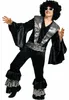 70er Jahre Disco-Kostüm Bernie für Herren Retro Discoanzug schwarz silber  Gr. M-XXL SALE Fasching Karneval Mottoparty Schlagermove Produktbild-Vorschau