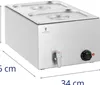 Elektrický vařič s kohoutkem 2 x GN 1/2 600 W Náhled obrázku produktu 9